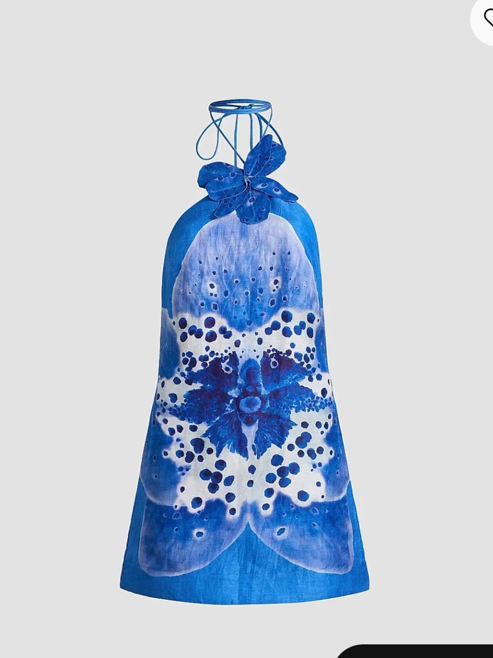 AMUR Everlee linen silk mini dress